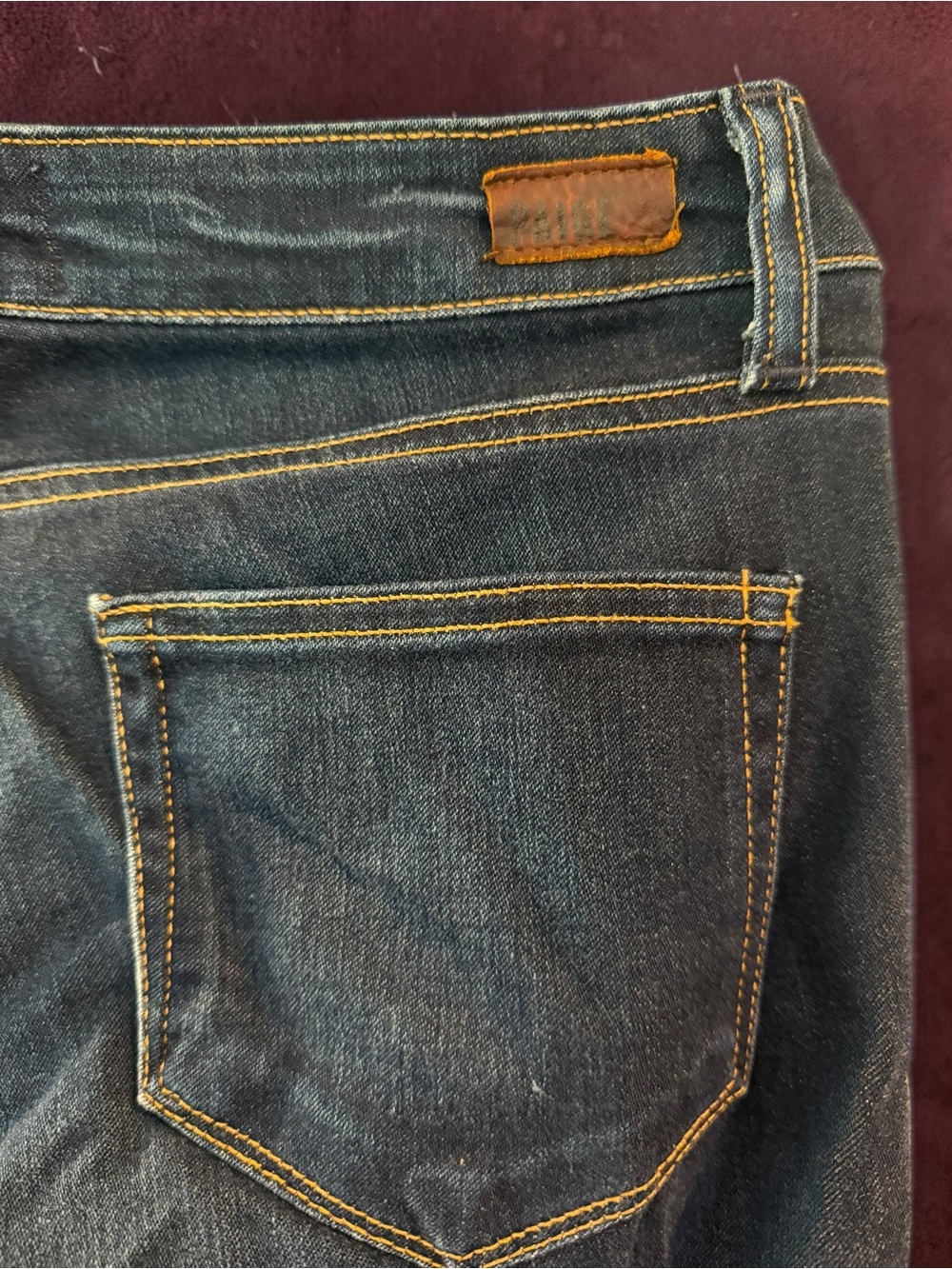 Paige Manhattan Straight Leg Jeans Sz 28 Faded Grey Wash Denim Icon Streetwear - Picture 9 of 9
